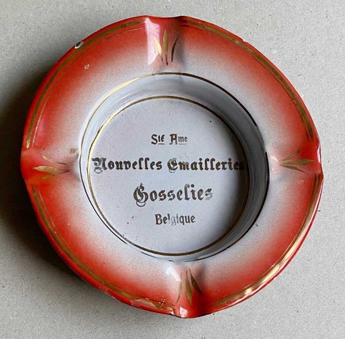 Cendrier émaillé société - cendrier,