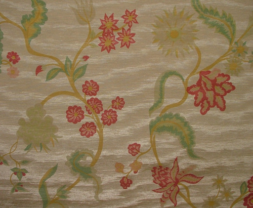 Tissu floral soie - en,