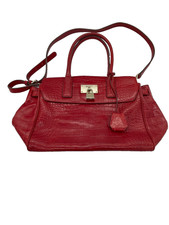 Sac à main DKNY en cuir rouge
