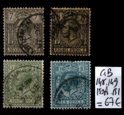 Royaume uni timbres du - 4,