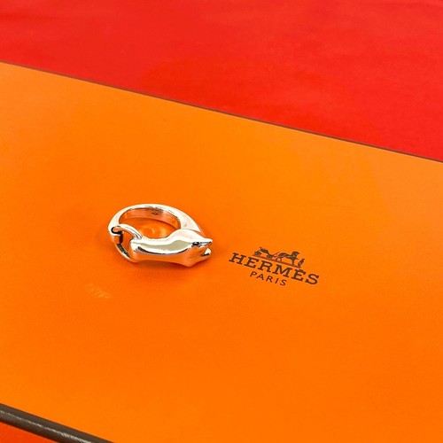 Bague galop hermes argent 925 - hermes,