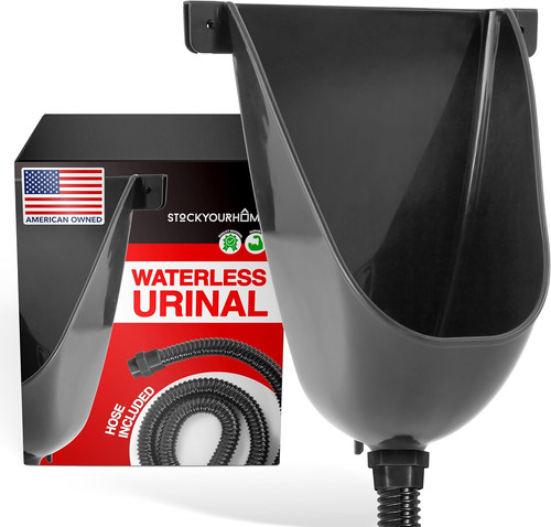 Waterless urinal for men - urinal,