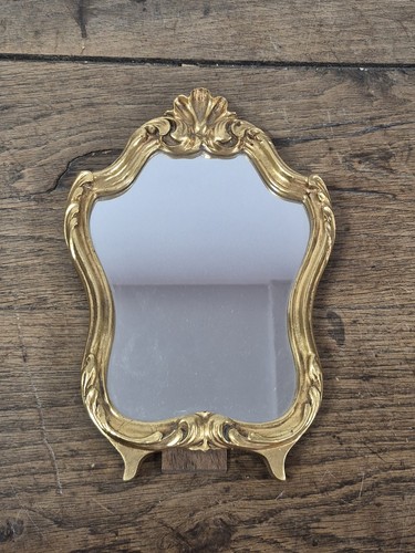 Ancien petit miroir - petit, posé