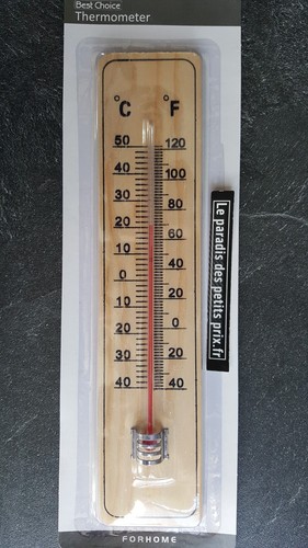Thermomètre bois x 5 - x,