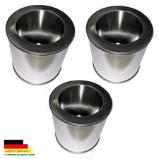 3 boîtes en fer blanc carburant 0,25 litres et 3 Sauvegarde plaques d acier inox