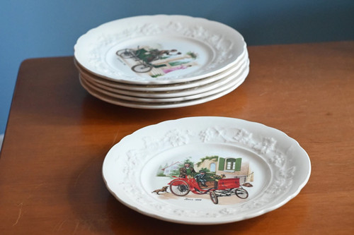 Service dessert vintage en - vintage,
