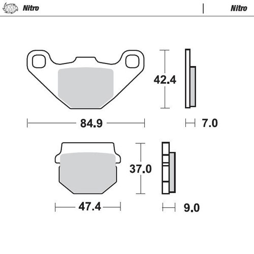 Motomaster avant gauche nitro - avant,