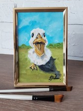 Peinture à l'huile drôle de