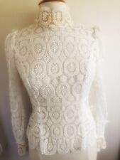 Zimmermann brand new guipure lace blouse size 1 — a showstopper!