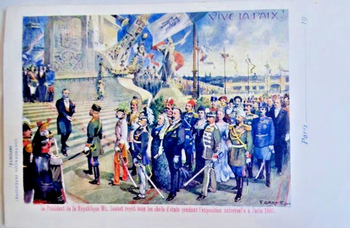 Carte postale cpa - carte, président