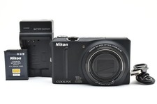 [Near MINT] Nikon COOLPIX S9100 12.1MP Compact Digital Camera Black From JAPAN