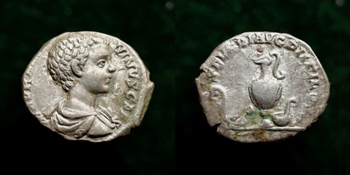 Caracalla caesar denarius - caesar, ar