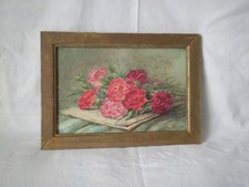 Aquarelle ancienne, fleurs