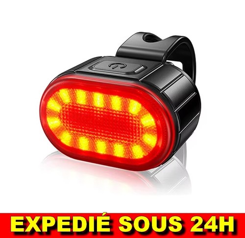 Feu arrière vélo led usb - vélo,
