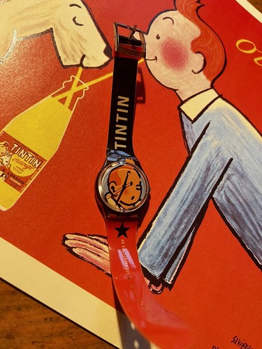 Montre swatch tintin - montre,