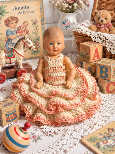 Poupée ancienne petitcollin - poupée,