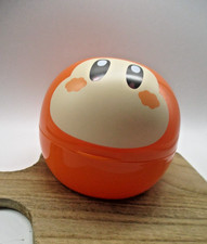 Used Kirby Wildy Cafe Orange  Round  Lunch Box Bento 350ml