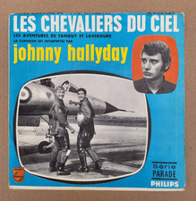 D- Johnny Hallyday ‎Rare SP 45T  Bande Blanche & Bande Bleue Rabats en L, Island