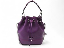 NEUF SAC A MAIN LANCEL NINON SEAU S A10922 CUIR VIOLET BANDOULIERE HAND BAG 650€