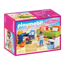 PLAYMOBIL 70209 - Dollhouse La Maison Traditionnelle - Chambre d'enfant avec can