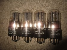 (4) Matched NOS Testing Sylvania 6SN7GT/VT-231 Audio  Tubes