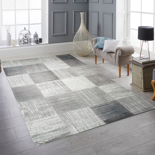 Motif carreaux gris et - gris,
