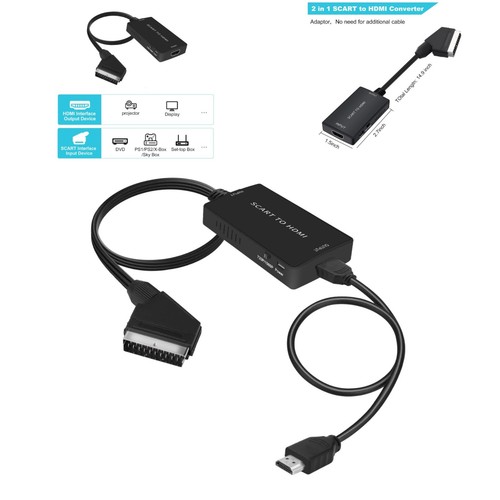 Adaptateur péritel vers hdmi - vers,