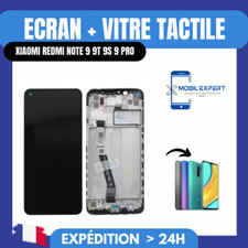 ECRAN + VITRE TACTILE SUR CHASSIS XIAOMI REDMI NOTE 9 9T 9S 9 PRO