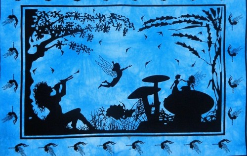 Tapisserie art mural - mural, fée