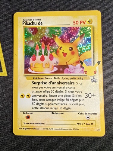 Carte pokémon pikachu - carte,