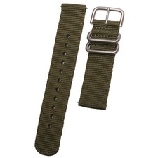 Bracelet en nylon Casio PRO TREK PRG-30/30B vert kaki boucle argent 23 mm...