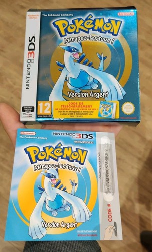 Boîte jeu pokemon - argent, 3ds