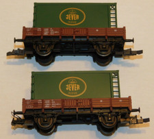 vintage 2 ROCO H0 WAGON