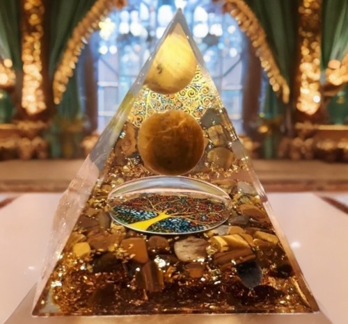 Pyramide orgonite crystal oeil - crystal,
