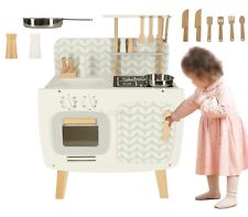 Cuisine En Jouet en Bois Cuisine pour Enfants Avec Pots Accessoires Moderne