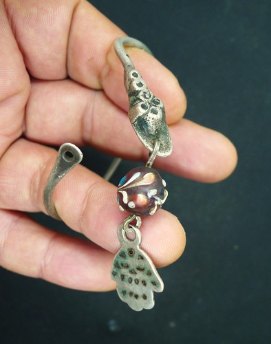 Ornement argent bijou ancien - argent,