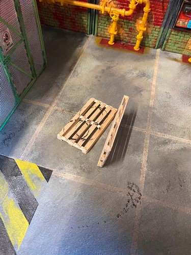 élément diorama palette bois