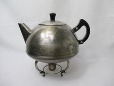 Théière Vintage Avec Soucoupe Samovar Et Poignée En Bakélite