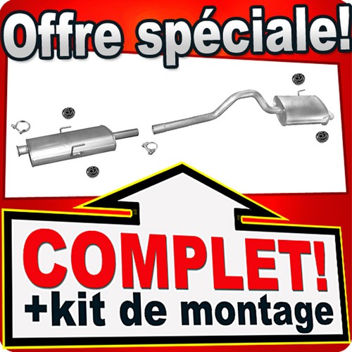 Ligne pot échappement pour - d'échappement,