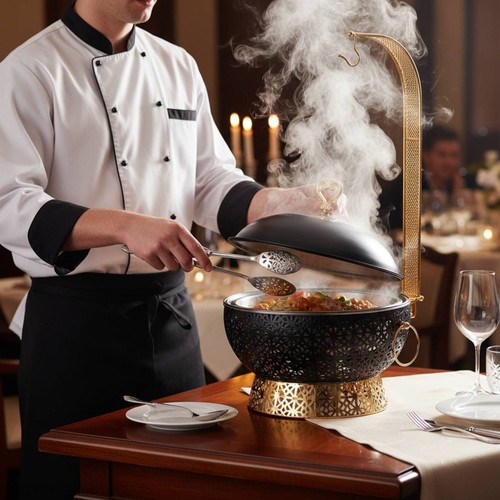 Chafing dish acier - dish,