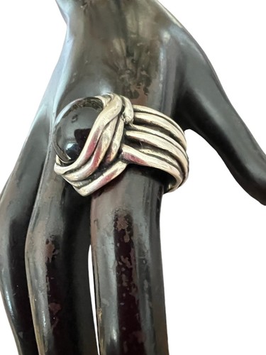 Bague design torsadé vintage