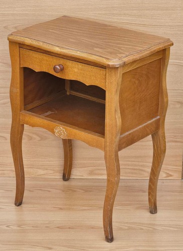 Table chevet merisier - table,