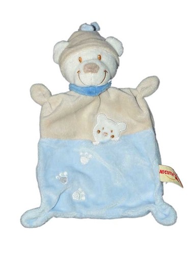 Doudou plat ours - , beige
