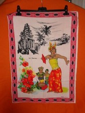 Vintage ancien Torchon VONY LA