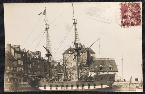 Carte photo honfleur - photo,
