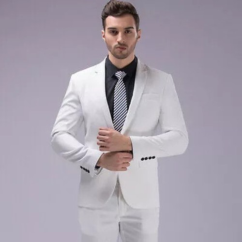 Ensemble homme blanc élégant - homme,