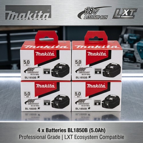 Batterie makita bl1850b - 4x,