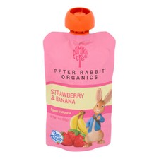Purée De Fraise Et Banane 4 Oz (Caisse De 10) Par Peter Rabbit