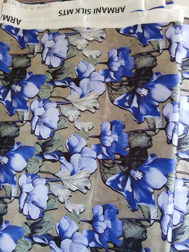 Satin soie motif - satin,