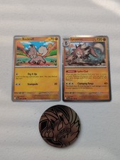 Lycanroc & Rockruff Pokemon Journey Together Blister Promos + Coin